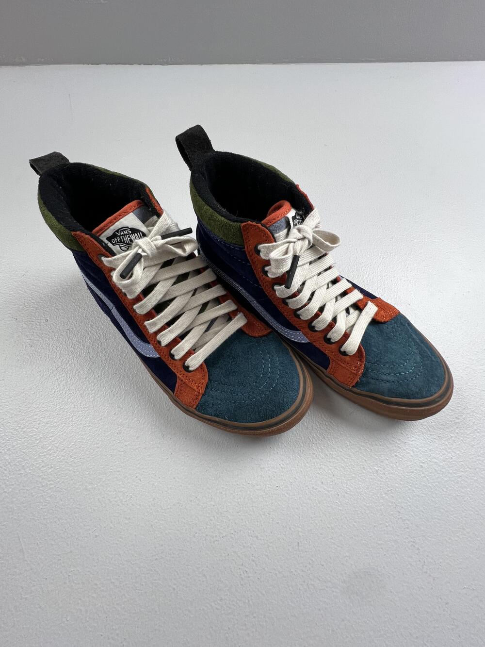 Vans Sk8-Hi Shoes Mens Size 7 Womens 8.5 Multicolor Suede High Top Sneakers